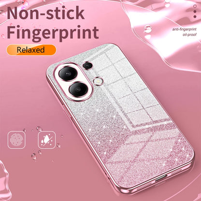 For Xiaomi Redmi K30 Pro / K30 Ultra Gradient Glitter Powder Electroplated Phone Case(Transparent) - Xiaomi Cases by buy2fix | Online Shopping UK | buy2fix