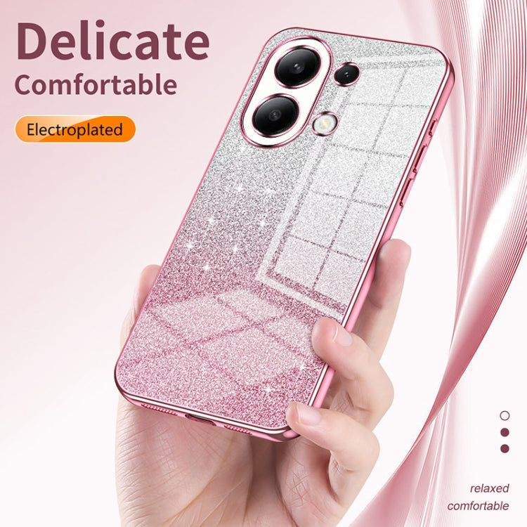 For Xiaomi Redmi Note 11 Pro 4G/5G Global Gradient Glitter Powder Electroplated Phone Case(Silver) - Xiaomi Cases by buy2fix | Online Shopping UK | buy2fix