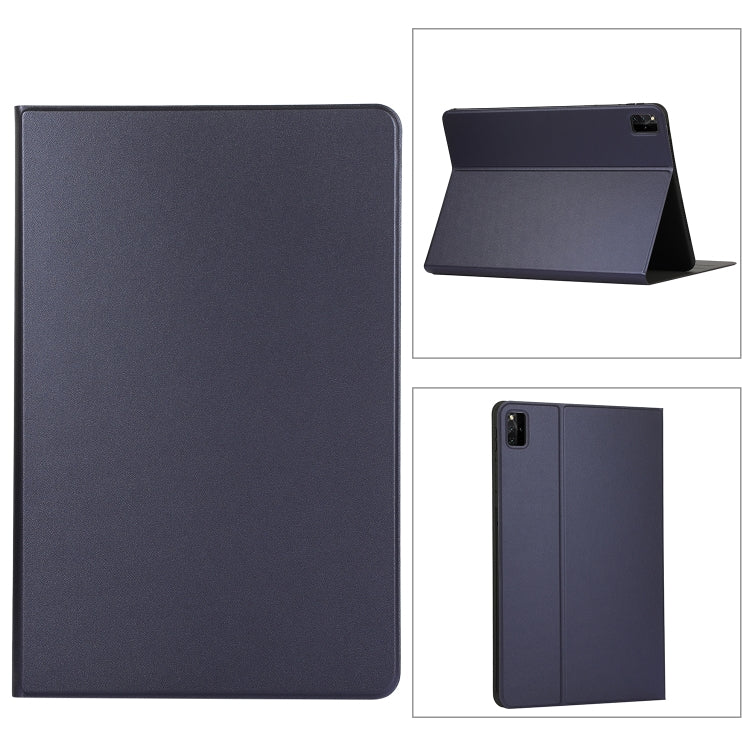 For Lenovo Tab M11 / Xiaoxin Pad 11 2024 Voltage Elastic Texture Flip Tablet Leather Case(Dark Blue) - Lenovo by buy2fix | Online Shopping UK | buy2fix