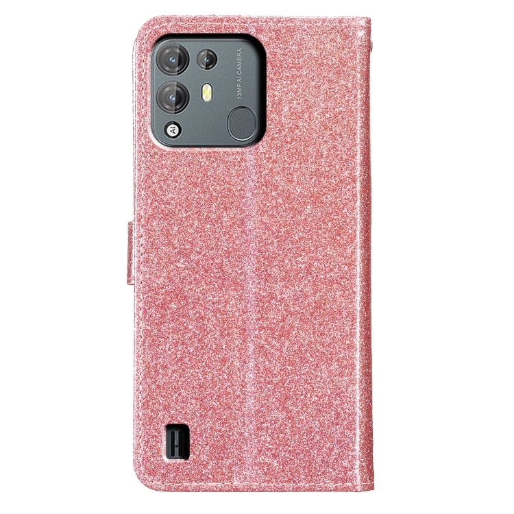 For Blackview A55 Pro Glitter Powder Flip Leather Phone Case(Rose Gold) - More Brand by buy2fix | Online Shopping UK | buy2fix