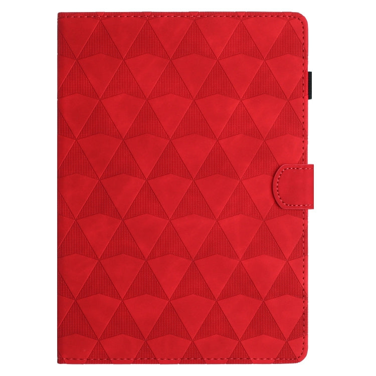 For Lenovo Tab M11/Xiaoxin Pad 11 2024 Diamond Texture Embossed Leather Smart Tablet Case(Red) - Lenovo by buy2fix | Online Shopping UK | buy2fix