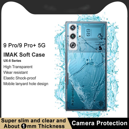 For ZTE nubia Red Magic 9 Pro 5G/9 Pro+ 5G imak UX-5 Series Transparent Shockproof TPU Protective Case(Transparent) - ZTE Cases by imak | Online Shopping UK | buy2fix