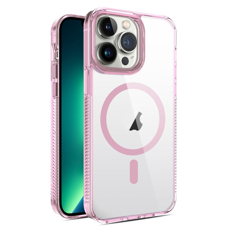 For iPhone 13 Pro Max 2.5mm MagSafe Acrylic Hybrid TPU Phone Case(Pink) - iPhone 13 Pro Max Cases by buy2fix | Online Shopping UK | buy2fix