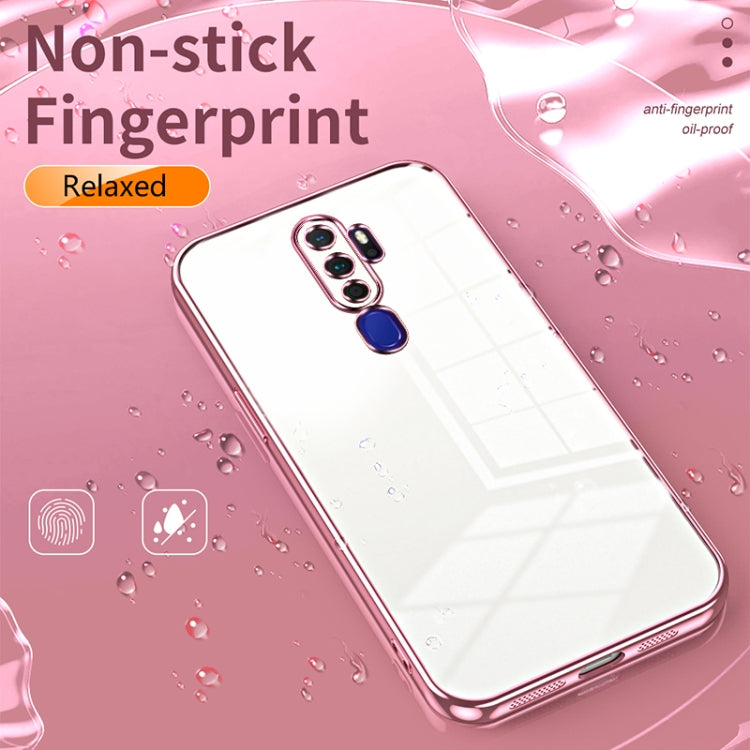 For OPPO A11x / A9 2020 Transparent Plating Fine Hole Phone Case(Gold) - OPPO Cases by buy2fix | Online Shopping UK | buy2fix