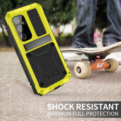 For Samsung Galaxy S24 5G R-JUST Life Waterproof Dustproof Shockproof Phone Case(Yellow) - Galaxy S24 5G Cases by R-JUST | Online Shopping UK | buy2fix