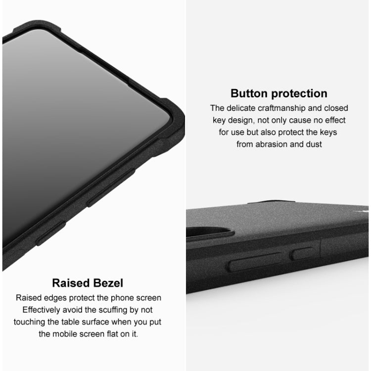 For Xiaomi Poco M6 Pro/Redmi Note13 Pro 4G Global imak Shockproof Airbag TPU Phone Case(Matte Black) - Xiaomi Cases by imak | Online Shopping UK | buy2fix