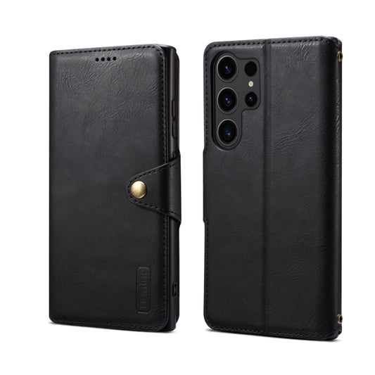 For Samsung Galaxy S24 Ultra 5G Denior Cowhide Texture Wallet Style Leather Phone Case(Black) - Galaxy S24 Ultra 5G Cases by Denior | Online Shopping UK | buy2fix