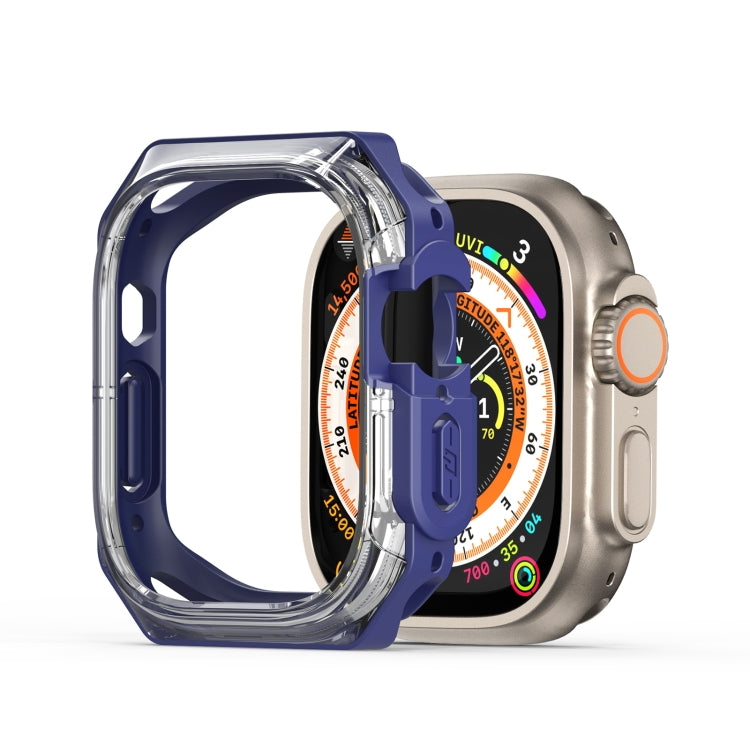 For Apple Watch Ultra 2 49mm / Ultra 49mm DUX DUCIS Tamo Series Hollow PC + TPU Watch Protective Case(Transparent Blue) - Watch Cases by DUX DUCIS | Online Shopping UK | buy2fix