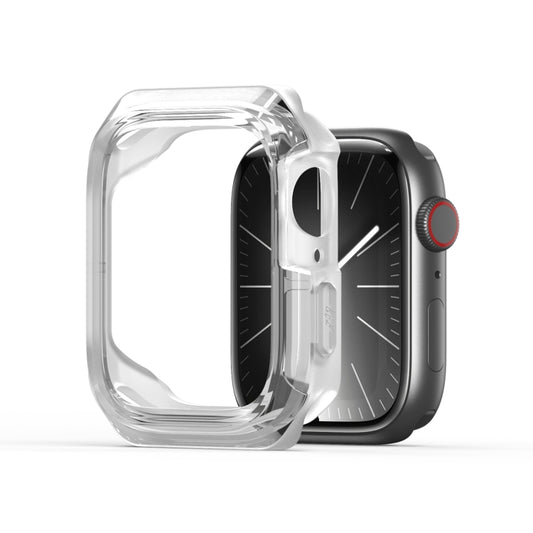 For Apple Watch 4 / 5 / 6 / SE 40mm DUX DUCIS Tamo Series Hollow PC + TPU Watch Protective Case(Transparent White) - Watch Cases by DUX DUCIS | Online Shopping UK | buy2fix