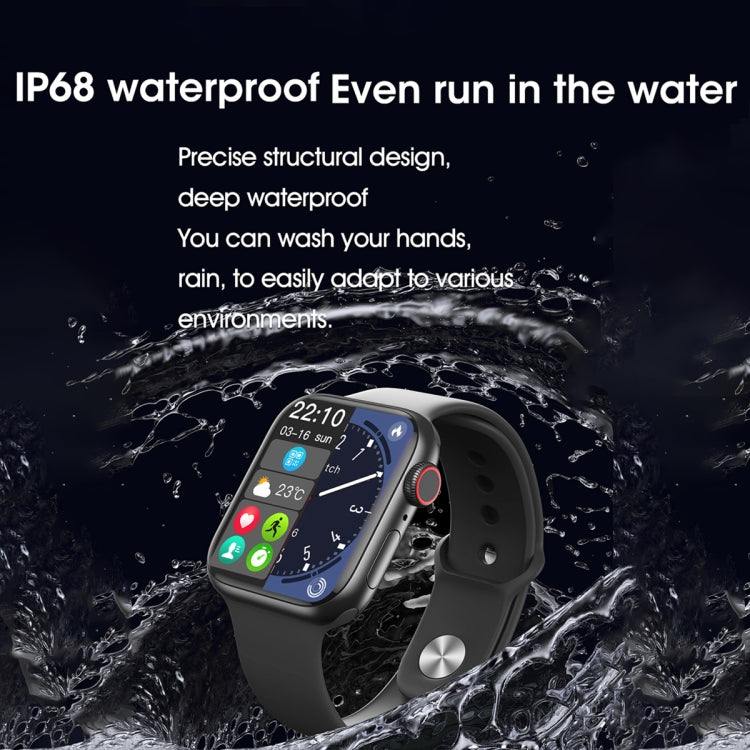 WIWU SW01 S9 2.1 inch IPS Screen IP68 Waterproof Bluetooth Smart Watch(Black) - Smart Watches by WIWU | Online Shopping UK | buy2fix