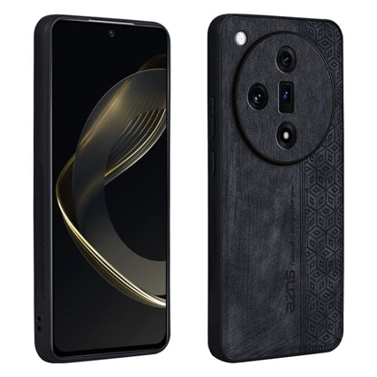 For OPPO Find X7 AZNS 3D Embossed Skin Feel Phone Case(Black) - Find X7 Cases by AZNS | Online Shopping UK | buy2fix