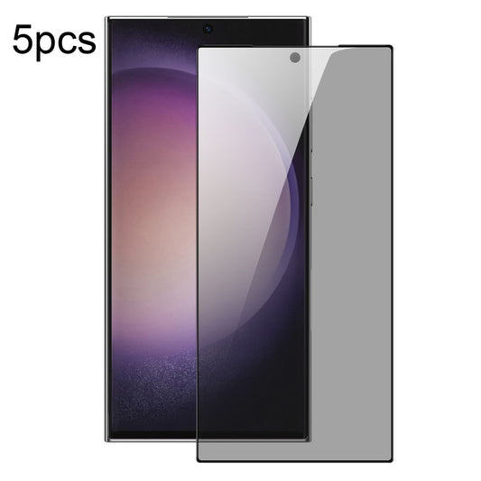 For Samsung Galaxy S24 Ultra 5G 5pcs DUX DUCIS 0.33mm 9H High Aluminum Anti-spy HD Tempered Glass Film - Galaxy S24 Ultra 5G Tempered Glass by DUX DUCIS | Online Shopping UK | buy2fix