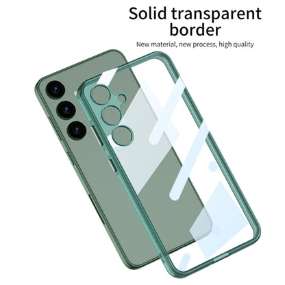 For Samsung Galaxy S24 5G GKK Space Frame Transparent PC + TPU Phone Case(Transparent Black) - Galaxy S24 5G Cases by GKK | Online Shopping UK | buy2fix