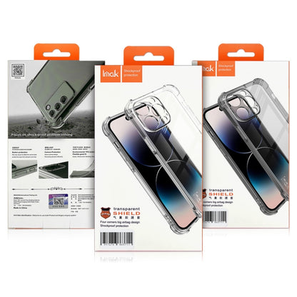 For Realme GT5 5G imak Shockproof Airbag TPU Phone Case(Transparent Black) - Realme Cases by imak | Online Shopping UK | buy2fix