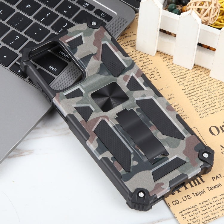 For Motorola Moto G 5G 2024 Camouflage Armor Kickstand TPU + PC Magnetic Phone Case(Army Green) - Motorola Cases by buy2fix | Online Shopping UK | buy2fix