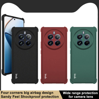 For Realme 12 Pro / 12 Pro+ 5G imak Shockproof Airbag TPU Phone Case(Matte Green) - Realme Cases by imak | Online Shopping UK | buy2fix