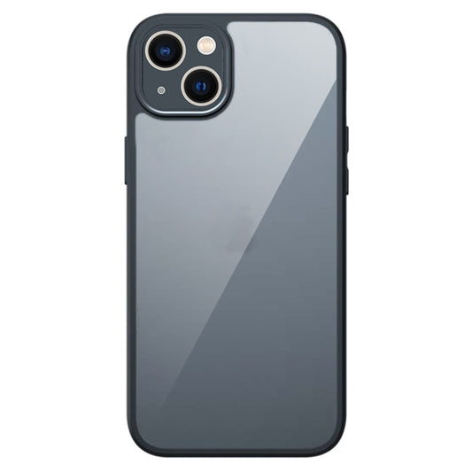 For iPhone 14 Armor Precise Hole PC Hybrid TPU Phone Case(Transparent) - iPhone 14 Cases by buy2fix | Online Shopping UK | buy2fix