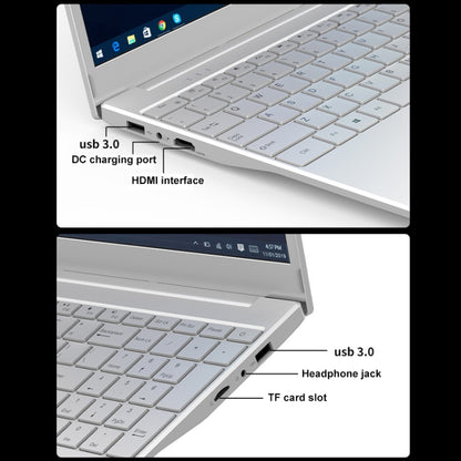 V8 15.6 inch Ultrathin Laptop, 32GB+512GB, Windows 10 Intel Processor N95 Quad Core(Silver) - Others by buy2fix | Online Shopping UK | buy2fix