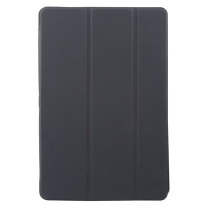 For Lenovo Tab M11/ Xiaoxin Pad 11 2024 Tri-fold Silicone Leather Tablet Case(Black) - Lenovo by buy2fix | Online Shopping UK | buy2fix