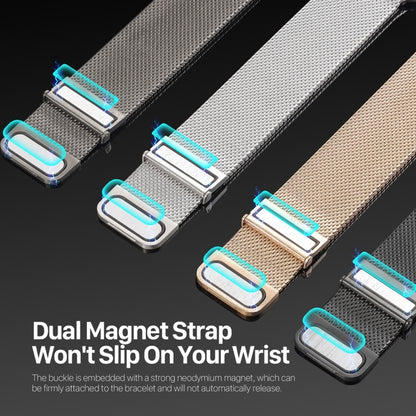 For Apple Watch SE 2022 44mm DUX DUCIS Milanese Pro Series Stainless Steel Watch Band(Graphite) - Watch Bands by DUX DUCIS | Online Shopping UK | buy2fix