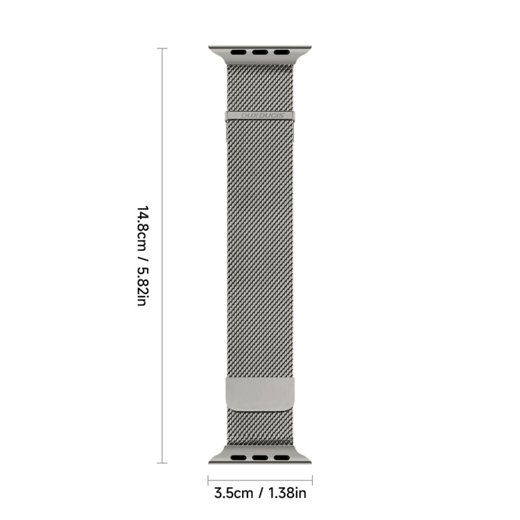 For Apple Watch Series 4 40mm DUX DUCIS Milanese Pro Series Stainless Steel Watch Band(Graphite) - Watch Bands by DUX DUCIS | Online Shopping UK | buy2fix