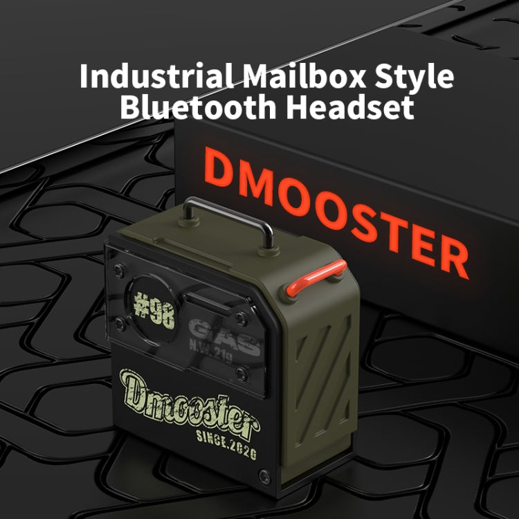 D MOOSTER D37 TWS Oil Barrel Bluetooth Earphone(Black Green) - TWS Earphone by D MOOSTER | Online Shopping UK | buy2fix