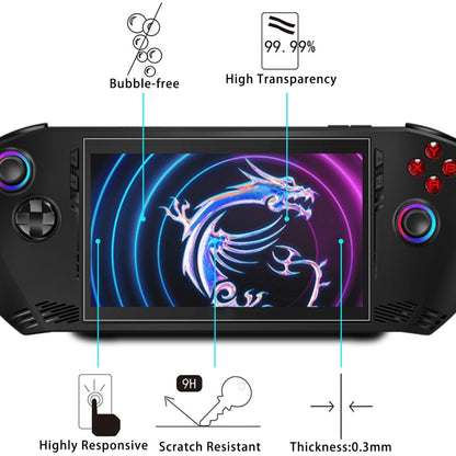 For MSI Claw 7 inch Game Console 25pcs 9H 0.3mm Explosion-proof Tempered Glass Film - Accessories by buy2fix | Online Shopping UK | buy2fix