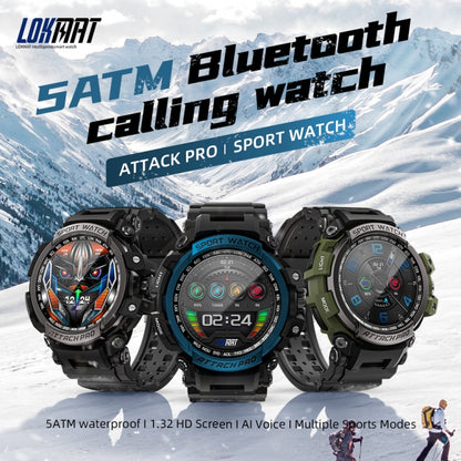 LOKMAT ATTACK 2 Pro 1.39 inch BT5.1 Smart Sport Watch, Support Bluetooth Call / Sleep / Heart Rate / Blood Pressure Health Monitor(Silver Black) - Smart Watches by Lokmat | Online Shopping UK | buy2fix