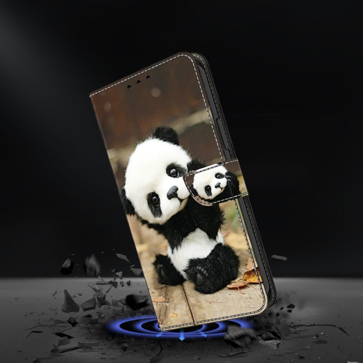 For Samsung Galaxy S22+ 5G Crystal Painted Leather Phone case(Panda) - Galaxy S22+ 5G Cases by buy2fix | Online Shopping UK | buy2fix