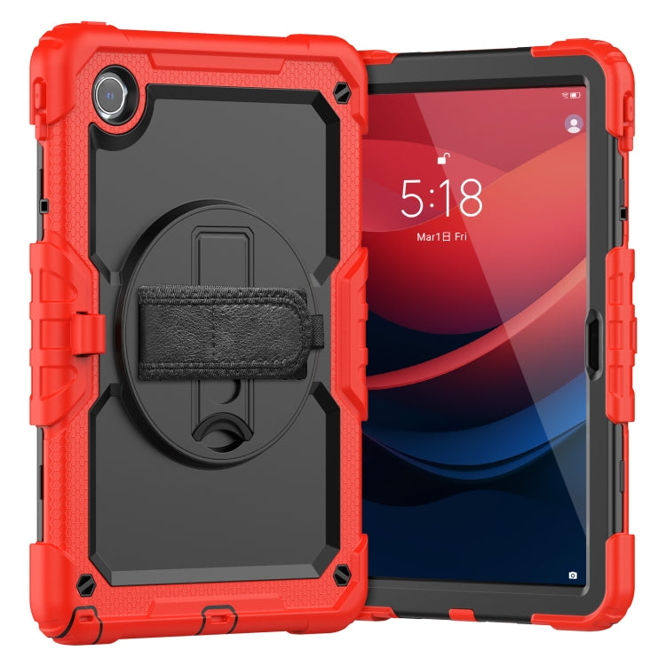 For Lenovo Tab M11 /Xiaoxin Pad 2024 Silicone Hybrid PC Tablet Case with Shoulder Strap(Red) - Lenovo by buy2fix | Online Shopping UK | buy2fix