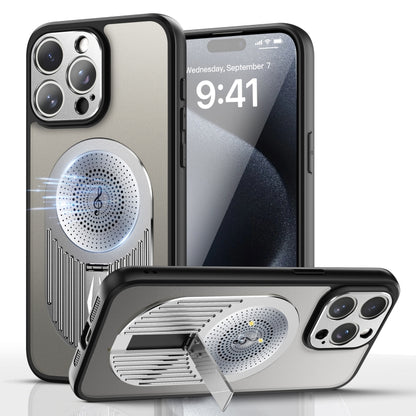 For iPhone 16 Pro Max Heat Dissipation Aromatherapy Holder Phone Case(Silver) - iPhone 16 Pro Max Cases by buy2fix | Online Shopping UK | buy2fix