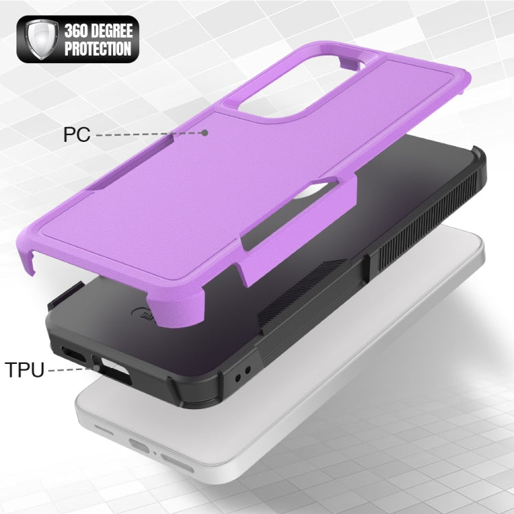 For Samsung Galaxy S24 5G 2 in 1 PC + TPU Phone Case(Purple) - Galaxy S24 5G Cases by buy2fix | Online Shopping UK | buy2fix