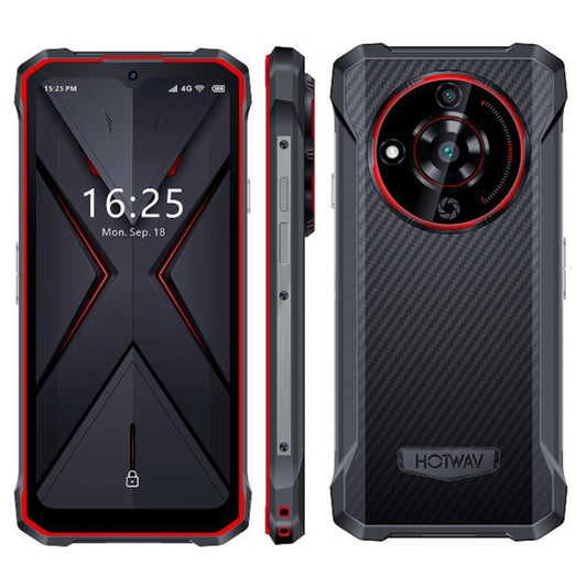 [HK Warehouse] HOTWAV T7 Rugged Phone, 4GB+128GB, 6280mAh, 6.52 inch Android 13 MT8788 Octa Core, Network: 4G, OTG(Red) - Other by HOTWAV | Online Shopping UK | buy2fix