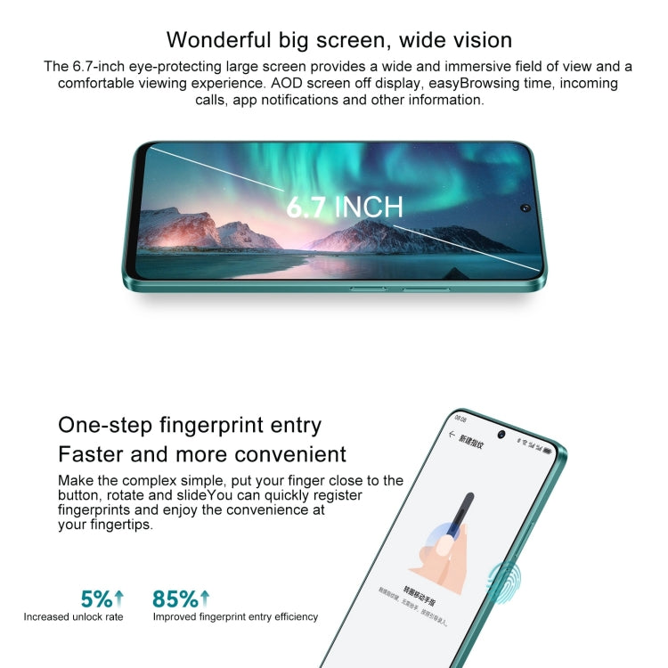 Hi Enjoy 70 Pro 5G, 8GB+256GB, Side Fingerprint Identification, 6.7 inch HarmonyOS 4.0 Dimensity 700 Octa Core 2.2GHz, Network: 5G, OTG, Not Support Google Play(Black) - Huawei Mate & P by Huawei | Online Shopping UK | buy2fix