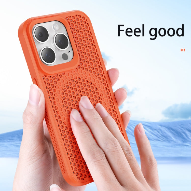 For iPhone 15 Pro Max MagSafe Magnetic Heat Dissipation Phone Case(Orange) - iPhone 15 Pro Max Cases by buy2fix | Online Shopping UK | buy2fix