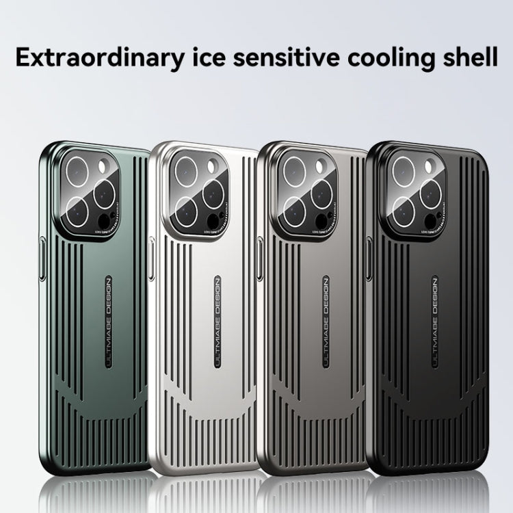 For iPhone 16 Pro Ice Sense Heat Dissipation Electroplating Frosted Phone Case(Dark Blue) - iPhone 16 Pro Cases by buy2fix | Online Shopping UK | buy2fix