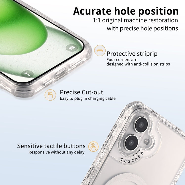 For iPhone 16 Plus Dreamland MagSafe Magnetic 3 in 1 TPU + PC Phone Case(Transparent) - iPhone 16 Plus Cases by buy2fix | Online Shopping UK | buy2fix