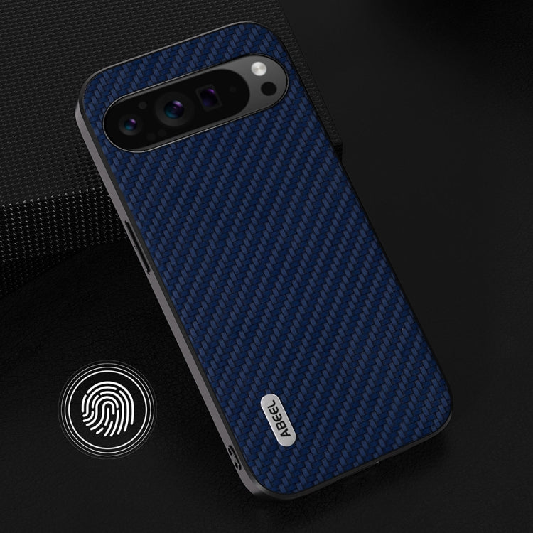 For Google Pixel 9 Pro ABEEL Carbon Fiber Texture Protective Phone Case(Dark Blue) - Google Cases by buy2fix | Online Shopping UK | buy2fix