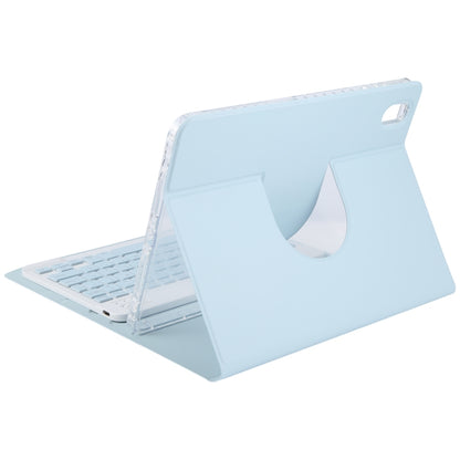 For Huawei MatePad 11 2023 / 2021 Square Button Backlight Bluetooth Keyboard Rotatable Holder Leather Case(Sky Blue) - Huawei Keyboard by buy2fix | Online Shopping UK | buy2fix
