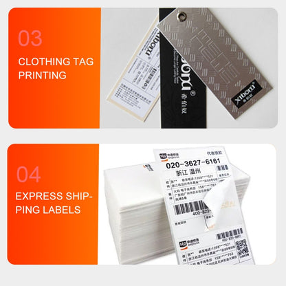 ZJ-9250 100x150mm USB Thermal Label Printer, Plug:AU Plug(White) - Printer by buy2fix | Online Shopping UK | buy2fix
