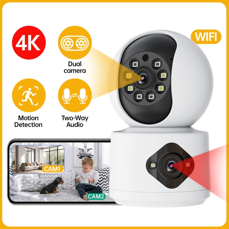 Y6204 4MP Zoom HD Indoor Waterproof Smart WiFi Camera, Specification:US Plug(White) - Wireless Camera by buy2fix | Online Shopping UK | buy2fix