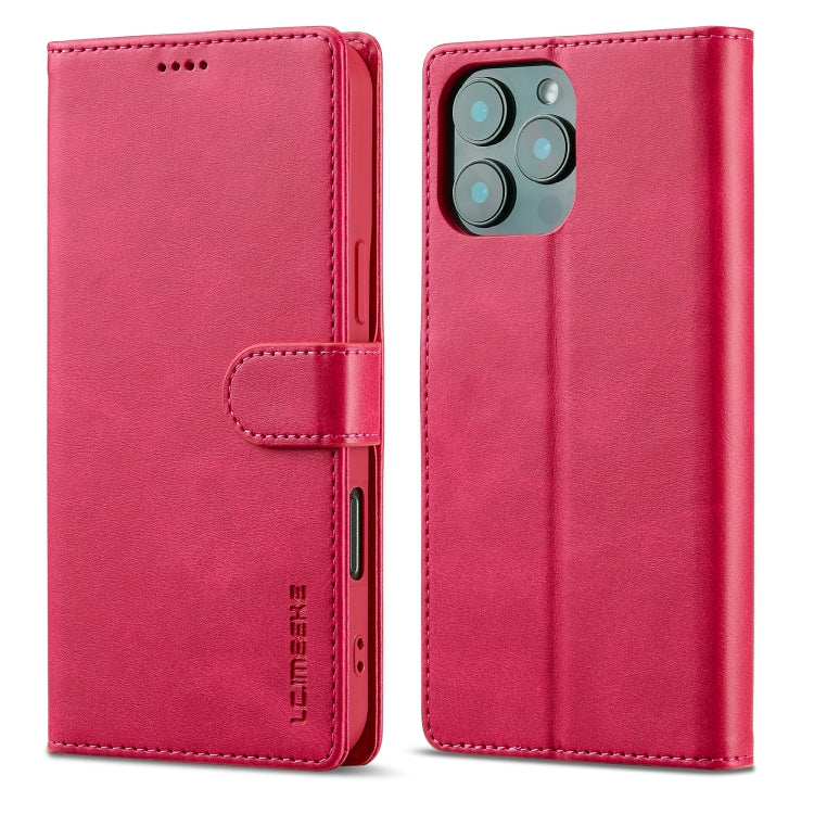 LC.IMEEKE Calf Texture Horizontal Flip Leather Case For iPhone 16 Pro Max(Red) - iPhone 16 Pro Max Cases by LC.IMEEKE | Online Shopping UK | buy2fix