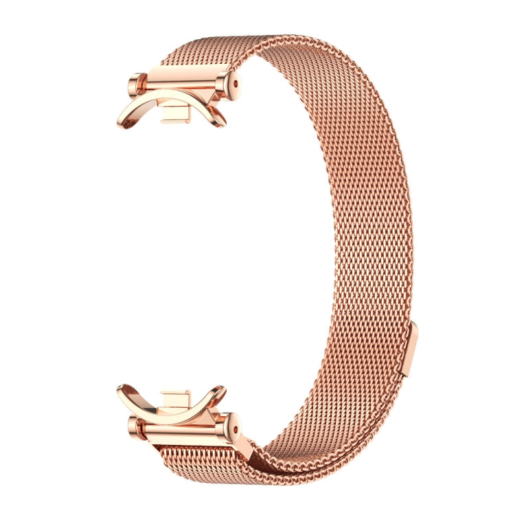 For Xiaomi Mi Band 8 / 9 / 9 NFC Mijobs GT4 Milan Magnetic Metal Watch Band(Rose Gold) - Watch Bands by MIJOBS | Online Shopping UK | buy2fix