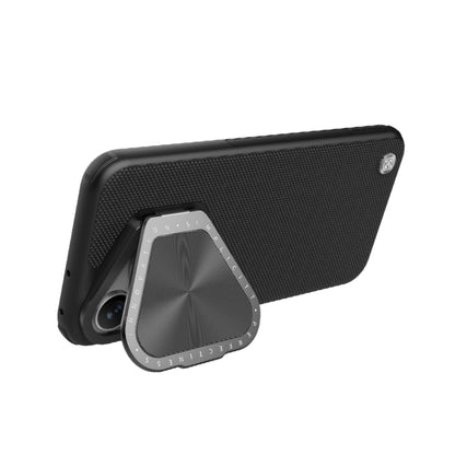 For Huawei Pura 70 Pro/70 Pro+ NILLKIN Textured Prop Magnetic Lens Protection Holder Nylon Phone Case(Black) - Huawei Cases by NILLKIN | Online Shopping UK | buy2fix