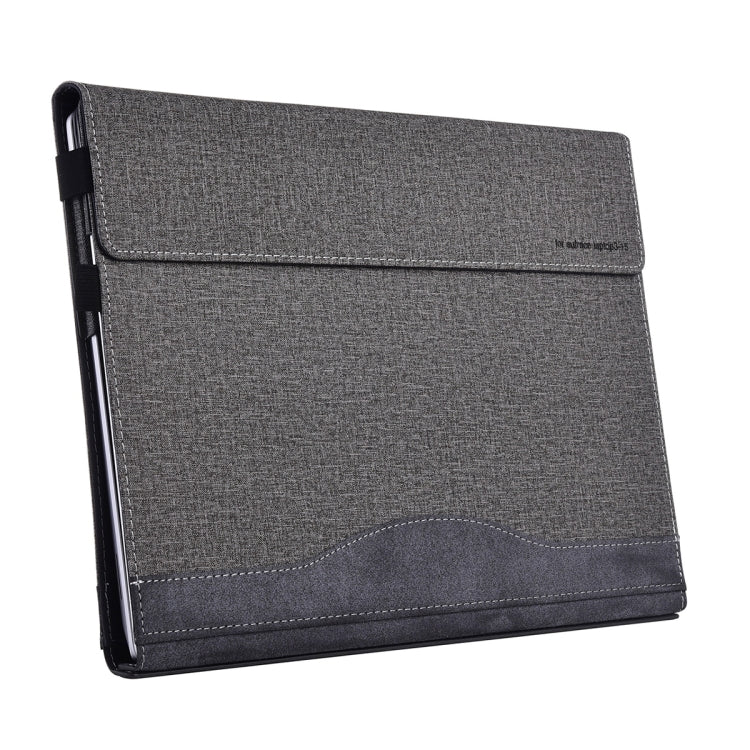 For Lenovo ThinkPad X1 Yoga Gen 6 Cloth Texture Laptop Leather Protective Case(Space Ash) - Other by buy2fix | Online Shopping UK | buy2fix