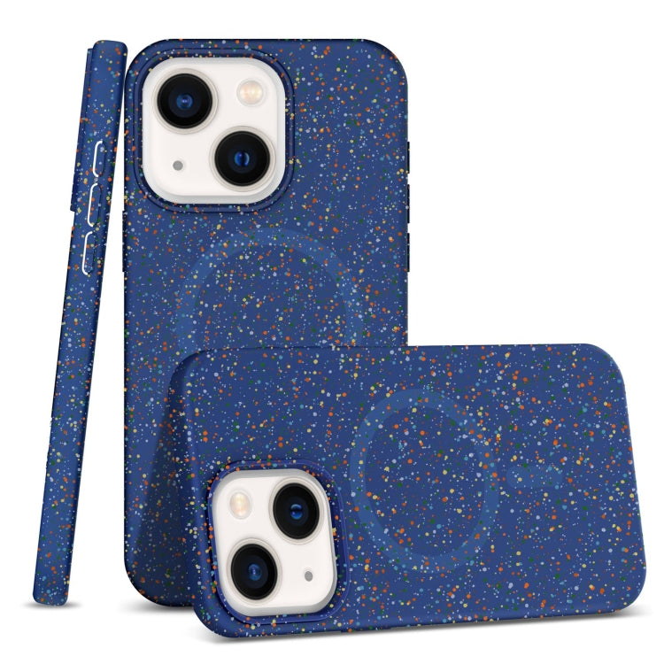 For iPhone 14 Plus Colorful Frosted Magsafe PC Hybrid TPU Phone Case(Blue) - iPhone 14 Plus Cases by buy2fix | Online Shopping UK | buy2fix