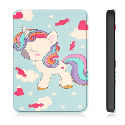 For KOBO Clara Colour 2024 / BW Painted Voltage Caster TPU Leather Smart Tablet Case(Unicorn) - Others by buy2fix | Online Shopping UK | buy2fix
