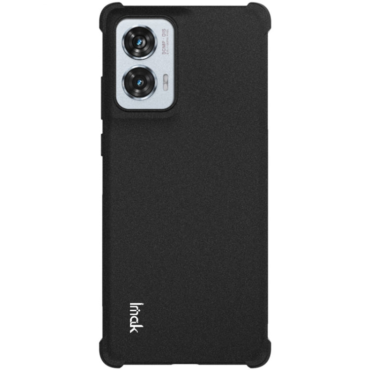 For Motorola Edge 50 Fusion 5G imak Shockproof Airbag TPU Phone Case(Matte Black) - Motorola Cases by imak | Online Shopping UK | buy2fix