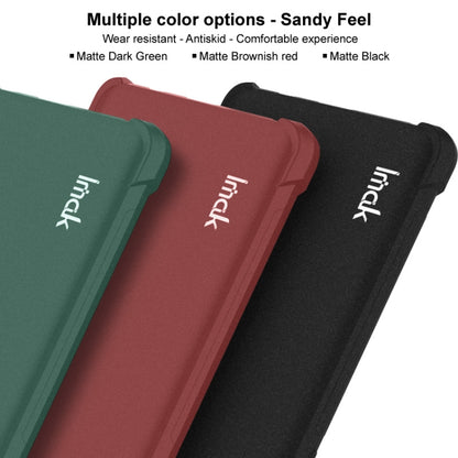 For Motorola Edge 50 Fusion 5G imak Shockproof Airbag TPU Phone Case(Matte Red) - Motorola Cases by imak | Online Shopping UK | buy2fix