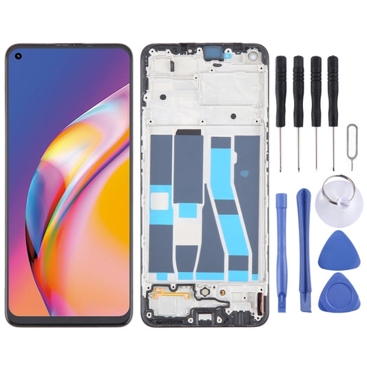 For OPPO Reno5 F Original AMOLED LCD Screen Digitizer Full Assembly with Frame - LCD Screen by buy2fix | Online Shopping UK | buy2fix